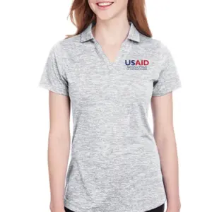 USAID Albanian PUMA GOLF Ladies Icon Heather Polo