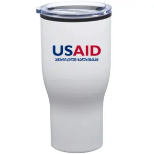 USAID Georgian - 28 Oz. Challenger Stainless Steel Travel Mugs Tumbler