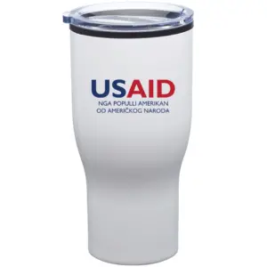 USAID Albanian - 28 Oz. Challenger Stainless Steel Travel Mugs Tumbler