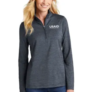 USAID Ukrainian TravisMathew Ladies Crestview 1/4-Zip Sweater