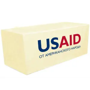 USAID Russian - 8' Fitted Dye Sub Tablecloth White