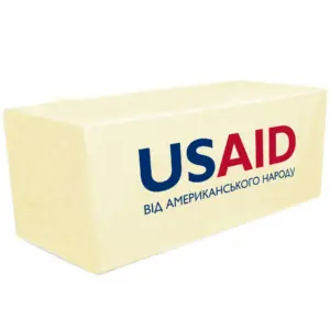 USAID Ukrainian - 8' Fitted Dye Sub Tablecloth White