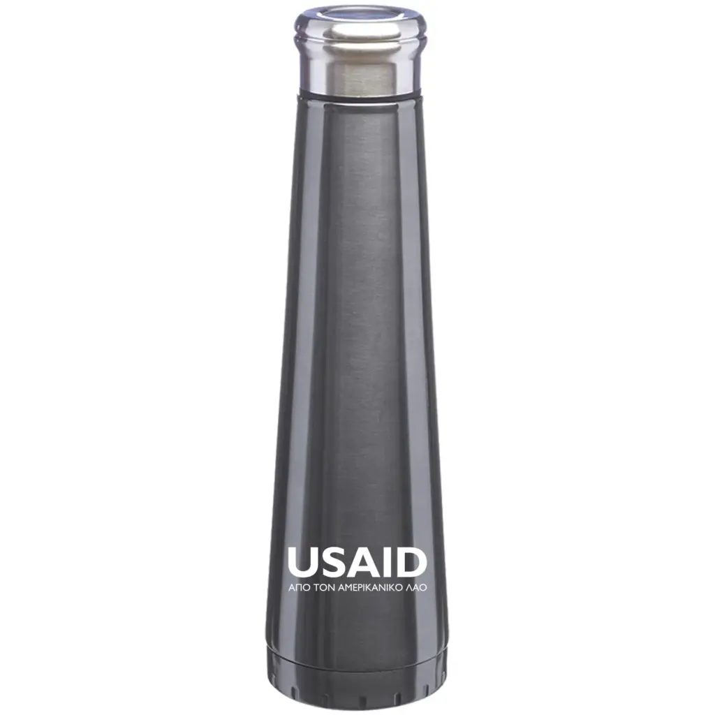 USAID Greek - Stark 16 Oz. Vacuum Insulated Water Bottles