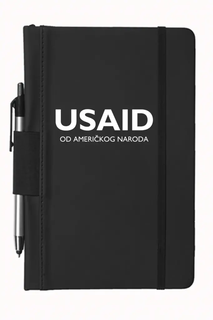 USAID Bosnian Latinic - 5"x9" Executive Notebooks with Pen