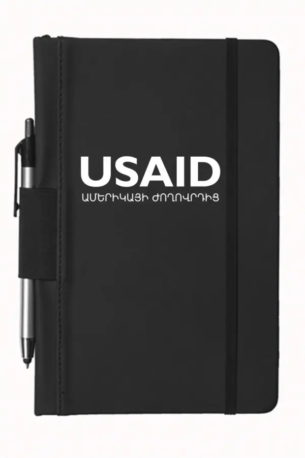 USAID Armenian - 5"x9" Executive Notebooks with Pen