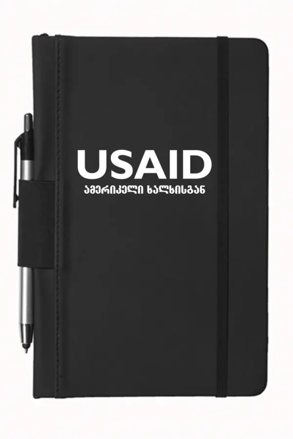 USAID Georgian - 5"x9" Executive Notebooks with Pen