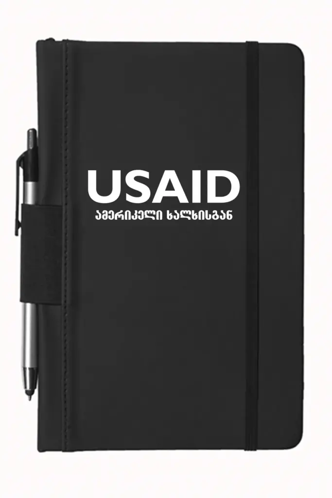 USAID Georgian - 5"x9" Executive Notebooks with Pen