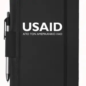 USAID Greek - 5"x9" Executive Notebooks with Pen