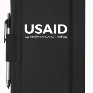 USAID Macedonian - 5"x9" Executive Notebooks with Pen