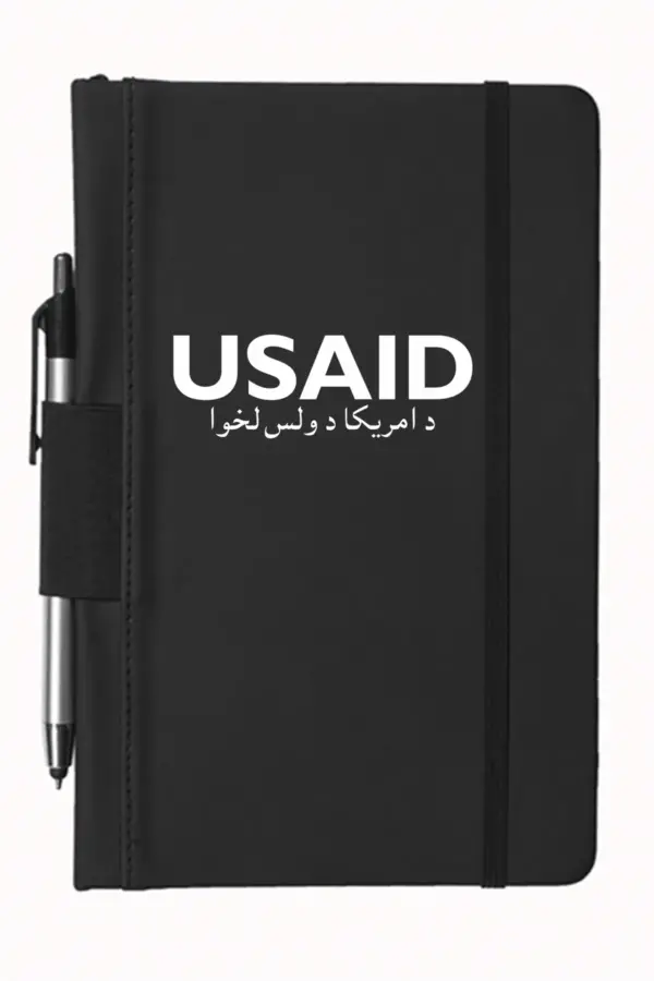 USAID Pashto - 5"x9" Executive Notebooks with Pen