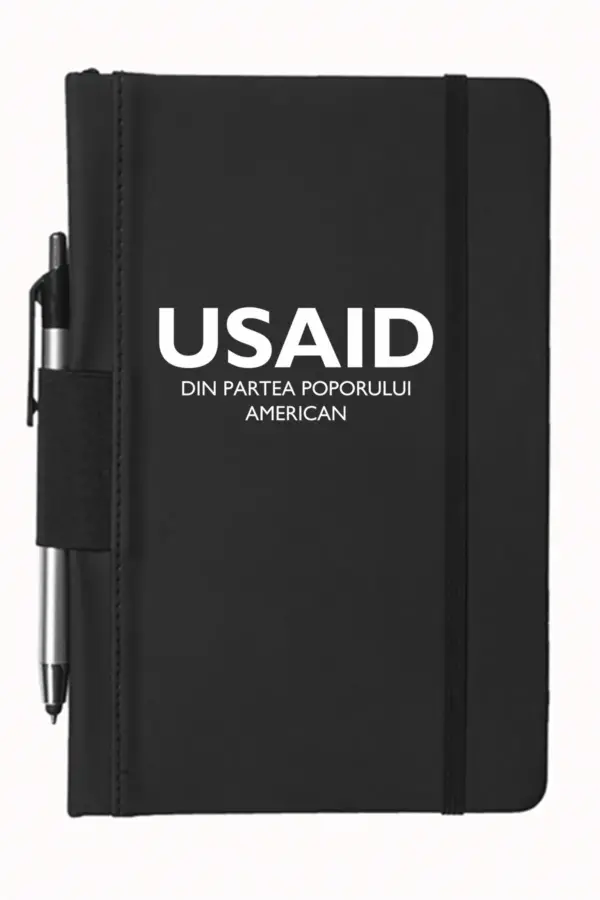 USAID Romanian - 5"x9" Executive Notebooks with Pen