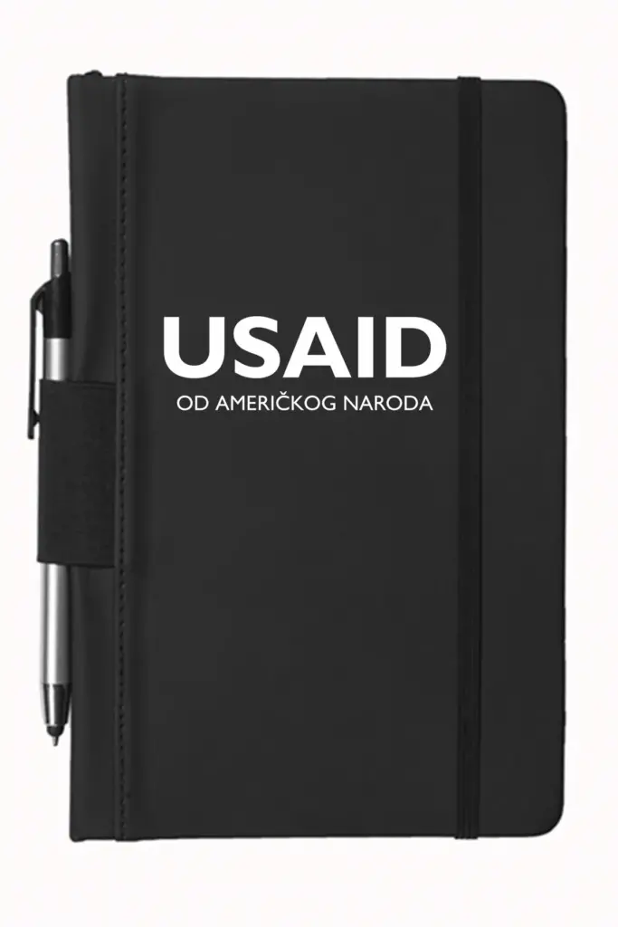 USAID Serbian - 5"x9" Executive Notebooks with Pen