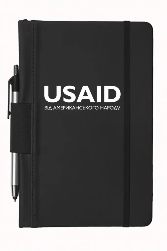 USAID Ukrainian - 5"x9" Executive Notebooks with Pen