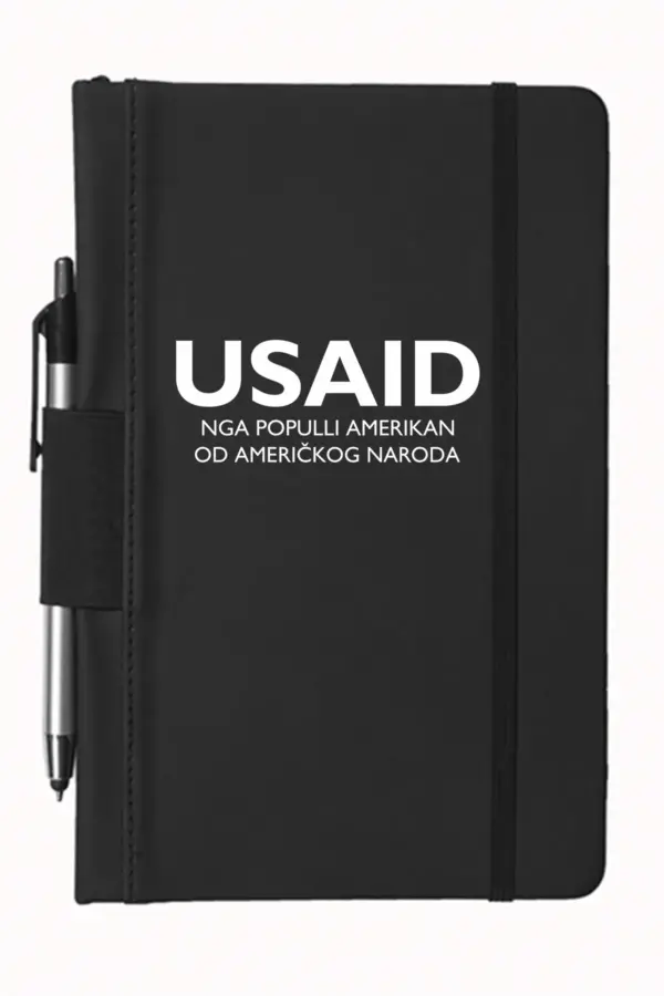 USAID Albanian - 5"x9" Executive Notebooks with Pen