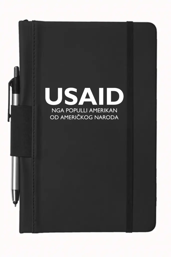 USAID Albanian - 5"x9" Executive Notebooks with Pen