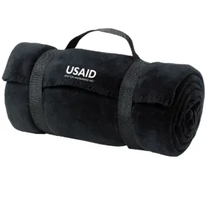 USAID Greek - Port Authority Value Fleece Blanket w/ Strap