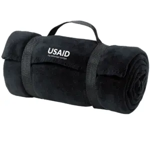 USAID Bosnian Cyrillic - Port Authority Value Fleece Blanket w/ Strap