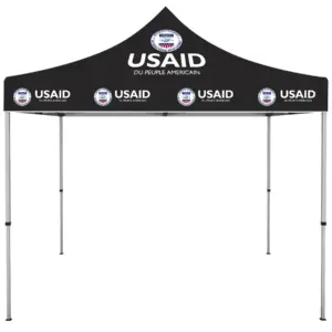 USAID French - ONE CHOICE 10 ft. Steel Canopy Tent Dye-Sub Graphic Package