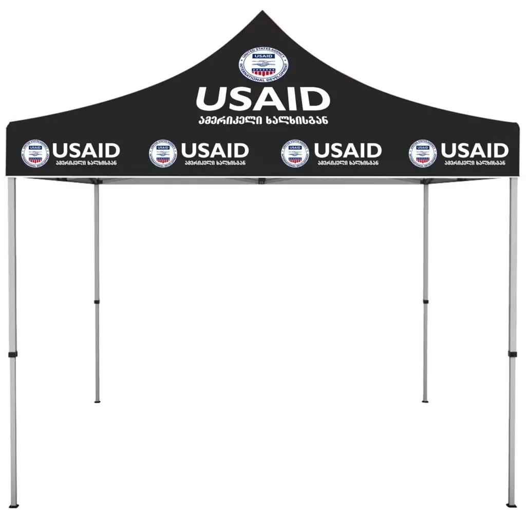 USAID Georgian - ONE CHOICE 10 ft. Steel Canopy Tent Dye-Sub Graphic Package