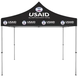 USAID Macedonian - ONE CHOICE 10 ft. Steel Canopy Tent Dye-Sub Graphic Package
