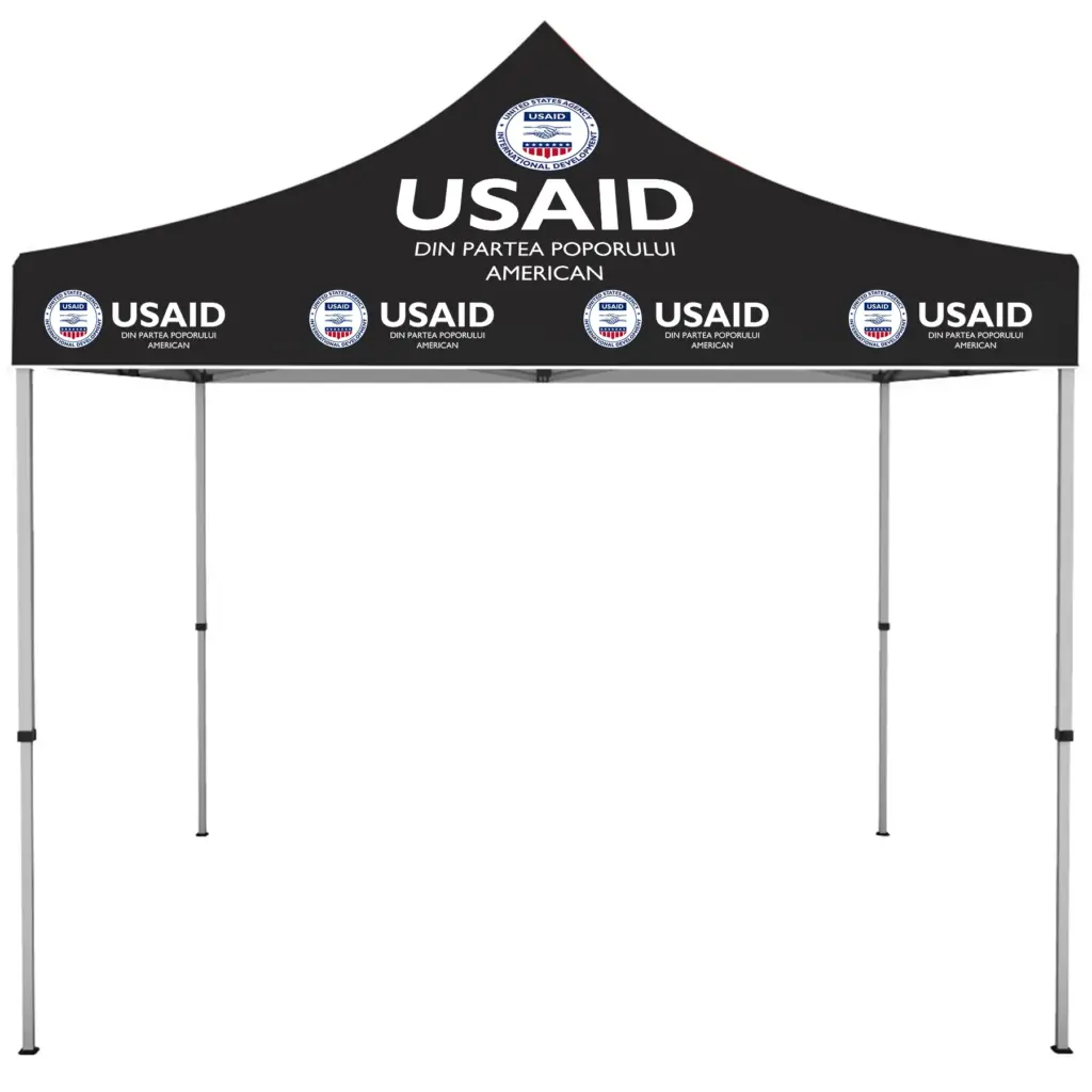 USAID Romanian - ONE CHOICE 10 ft. Steel Canopy Tent Dye-Sub Graphic Package