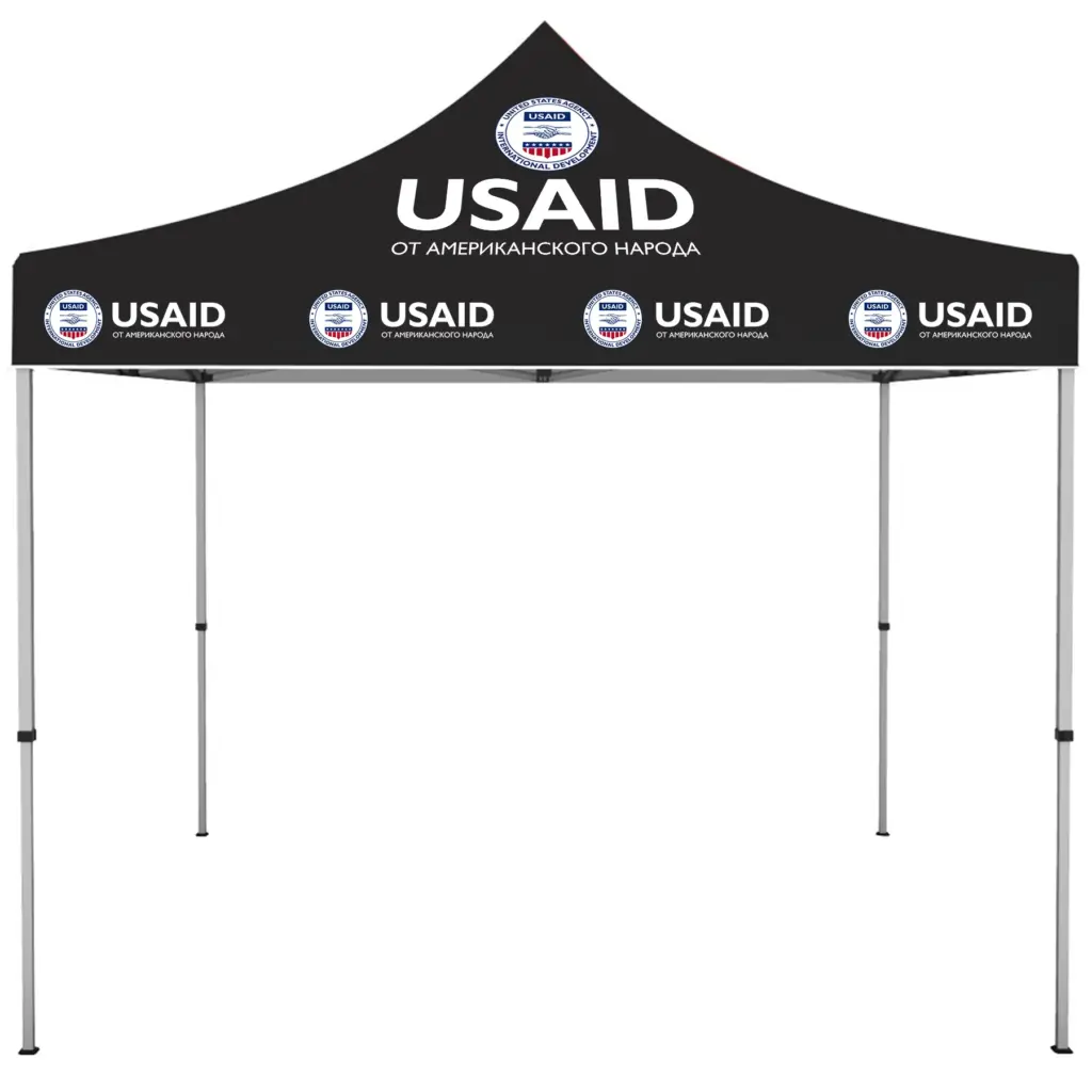 USAID Russian - ONE CHOICE 10 ft. Steel Canopy Tent Dye-Sub Graphic Package