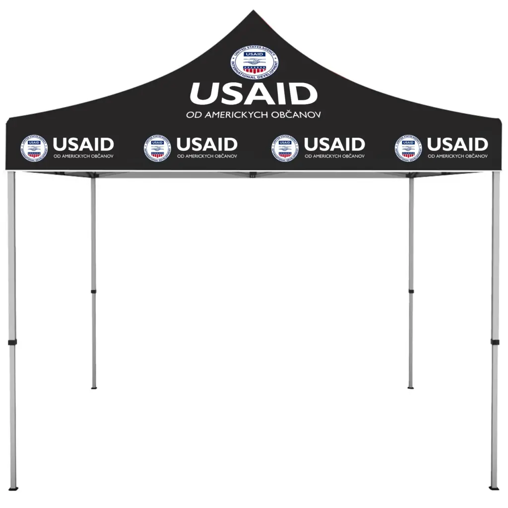 USAID Slovak - ONE CHOICE 10 ft. Steel Canopy Tent Dye-Sub Graphic Package