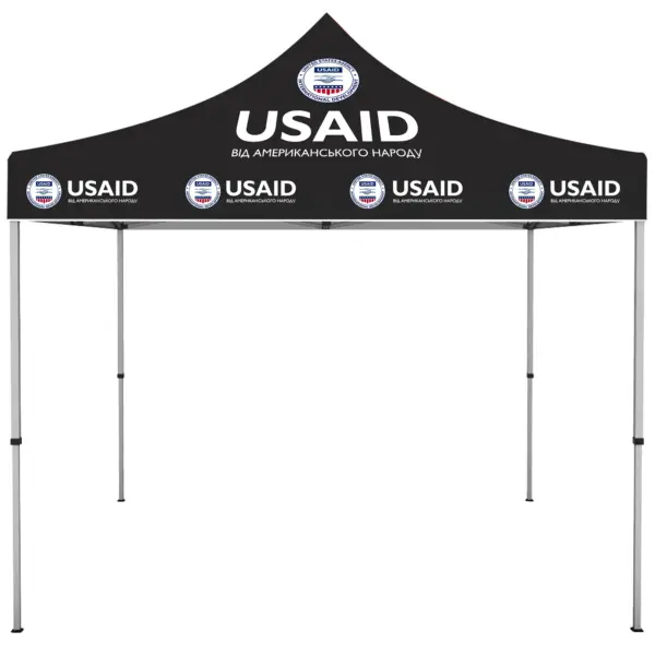 USAID Ukrainian - ONE CHOICE 10 ft. Steel Canopy Tent Dye-Sub Graphic Package