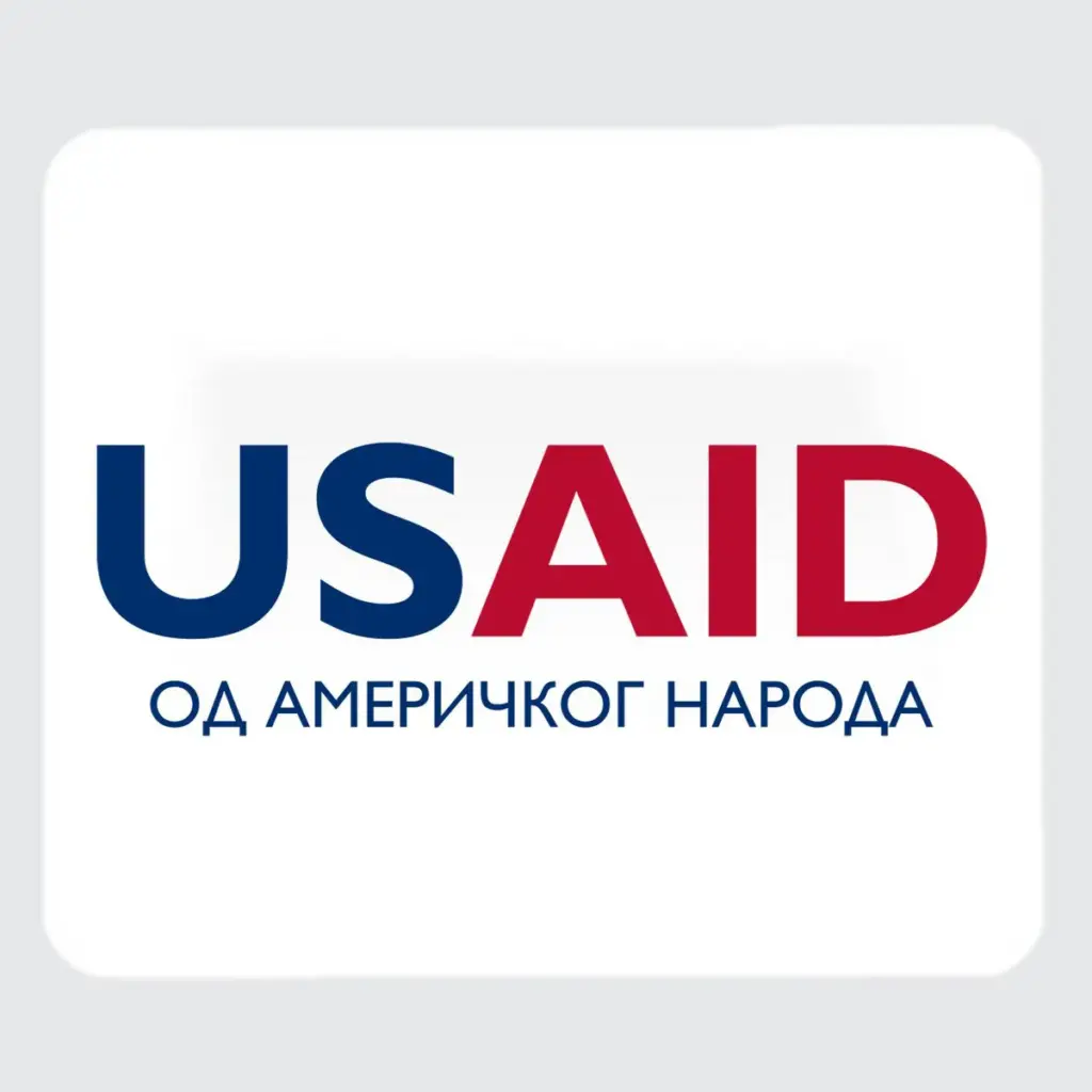 USAID Bosnian Cyrillic - Large Rectangle Full Color Mouse Pads (9.25"x7.75"x0.625)