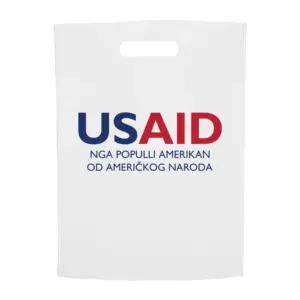 USAID Albanian - Non-Woven Exhibition Tote Bags (11"x14")