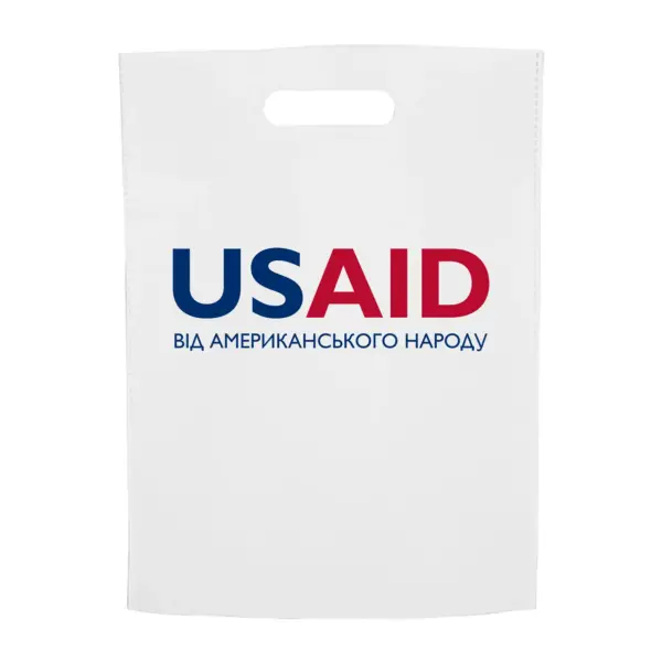 USAID Ukrainian - Non-Woven Exhibition Tote Bags (11"x14")