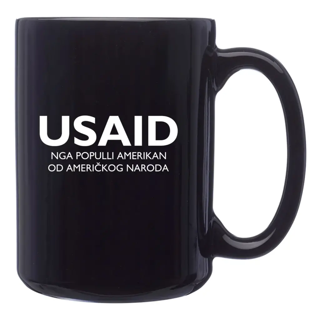 USAID Albanian - 15 Oz. Large El Grande Coffee Mugs