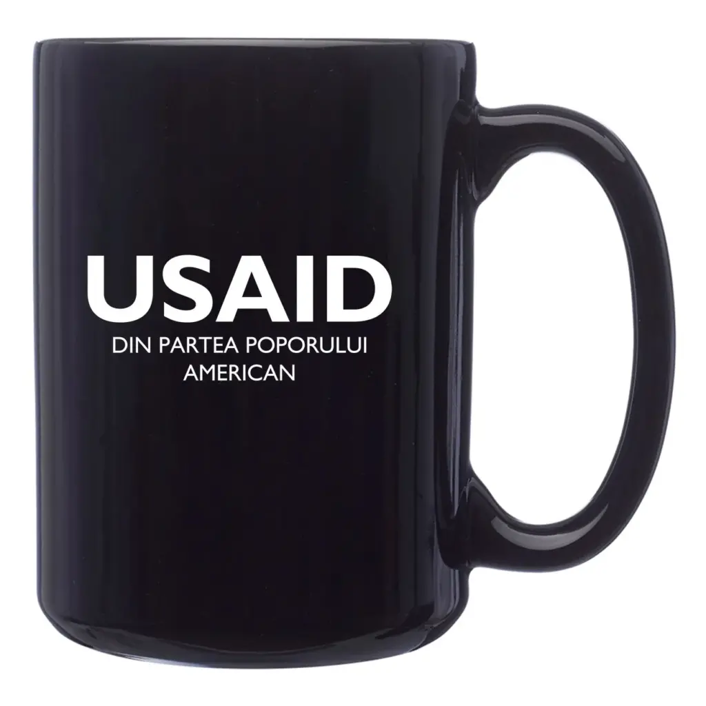 USAID Romanian - 15 Oz. Large El Grande Coffee Mugs
