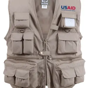 USAID Macedonian - Uncle Milty's Khaki Travel Vest Min 12 pcs
