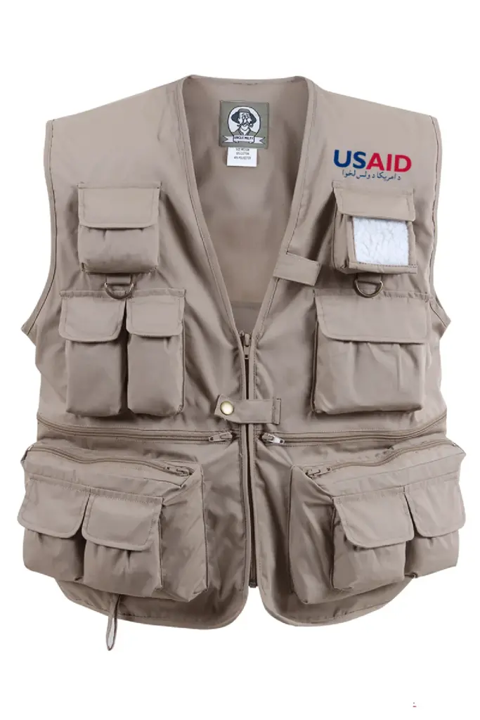 USAID Pashto - Uncle Milty's Khaki Travel Vest Min 12 pcs