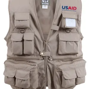 USAID Ukrainian - Uncle Milty's Khaki Travel Vest Min 12 pcs