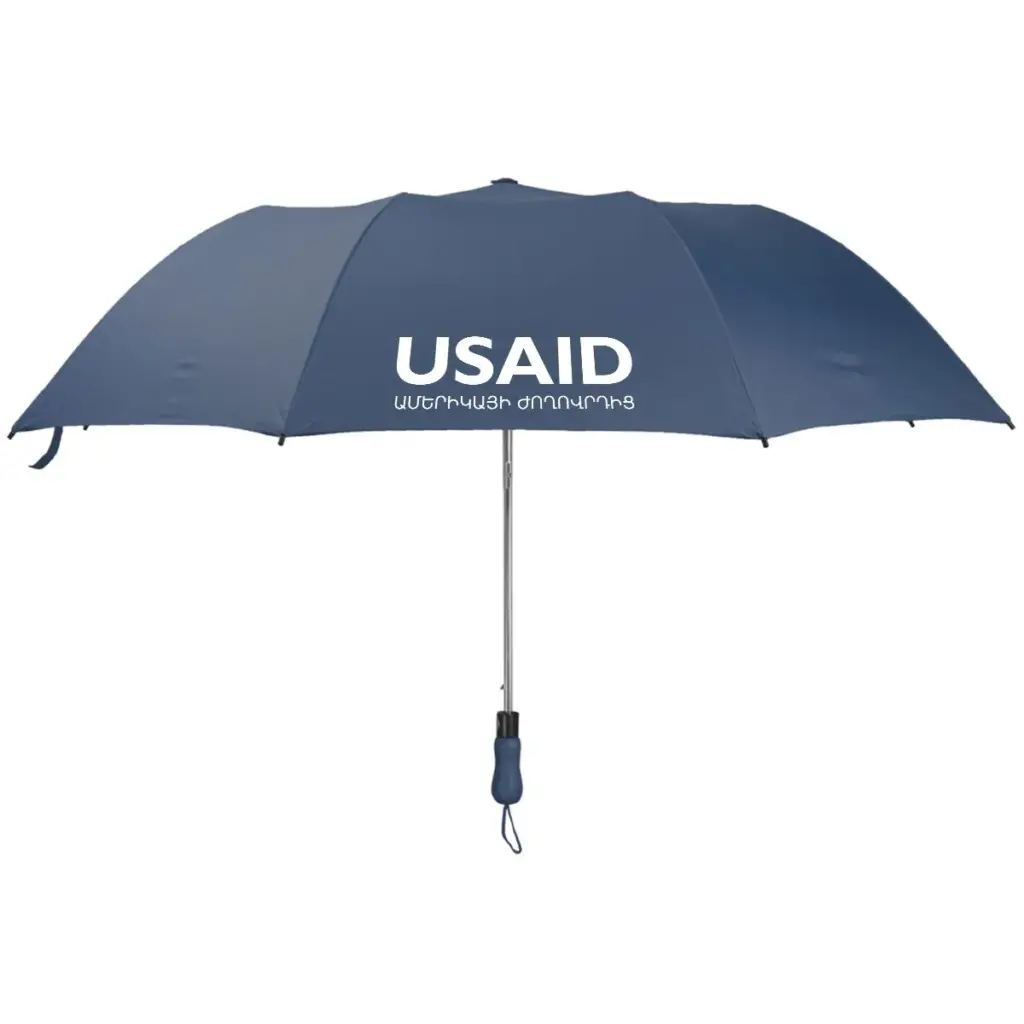 USAID Armenian - 55" Telescopic Folding Umbrella