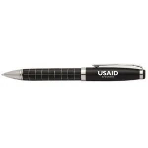 USAID Creole - Onyx Grid Metal Pens