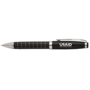USAID Romanes - Onyx Grid Metal Pens