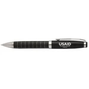 USAID Romanian - Onyx Grid Metal Pens