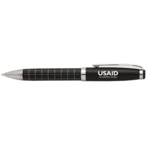 USAID Serbian - Onyx Grid Metal Pens