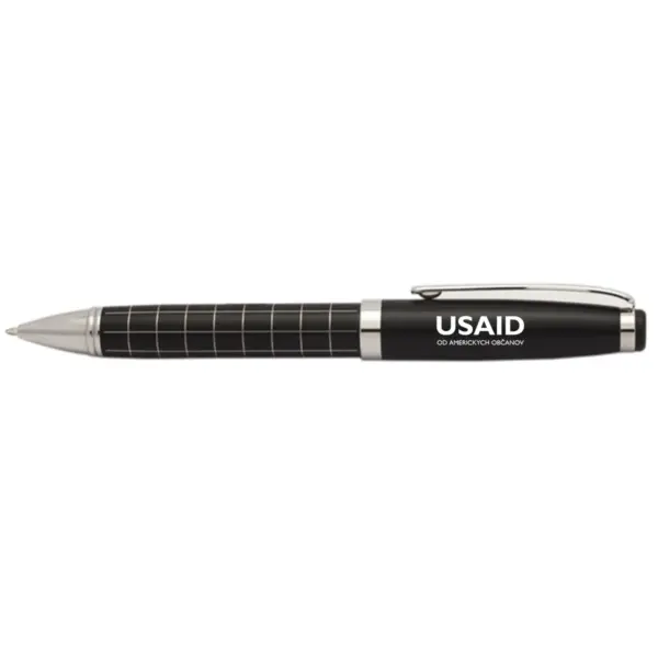 USAID Slovak - Onyx Grid Metal Pens