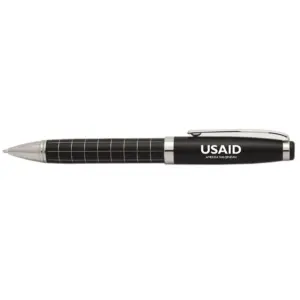 USAID Azerbaijani - Onyx Grid Metal Pens