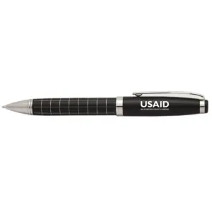 USAID Ukrainian - Onyx Grid Metal Pens