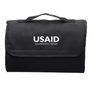 USAID Bosnian Cyrillic - Convington Stock Roll Up Picnic Blankets