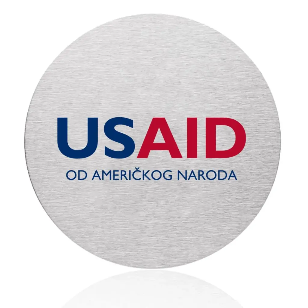 USAID Croatian - Osaka Stainless Steel Round Coasters