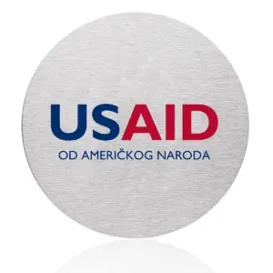 USAID Croatian - Osaka Stainless Steel Round Coasters