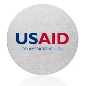 USAID Czech - Osaka Stainless Steel Round Coasters