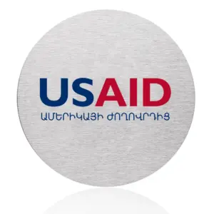 USAID Armenian - Osaka Stainless Steel Round Coasters