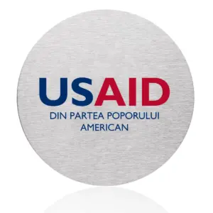 USAID Romanian - Osaka Stainless Steel Round Coasters